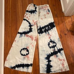 NWOT Free People Tie Dye Jeans